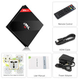 H96 Pro Plus Android TV Box - Android 7.1, Octa-Core CPU, 3GB RAM, 4K Support, 3D Media Support, Bluetooth, WiFi, Google Play