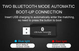 Bluetooth 5.0 Speaker Amplifier TV USB Computer AUX Audio Adapter black