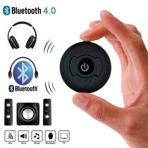 CSR 4.0 Dual Bluetooth 4.0 Audio Signal Transmitter 3.5mm Audio Interface of TV DVD MP3 black