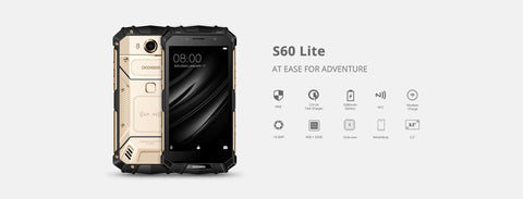 DOOGEE S60 Lite Smart Phone - 5.2 Inch, IP68 Waterproof, Octa Core, 4GB RAM 32GB ROM, 5580mAh - Silver