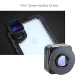 Ulanzi 17mm Universal 1.33X Anamorphic Phone Lens for iPhone Xs Max X Huawei P20 Pro Mate Movie Shooting Film Making Phone Lens  black