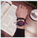 LED Fashion Men Women Waterproof Sports Wrist Watch with Leather Band S