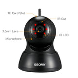 Indoor IP Camera ESCAM QF007 - 720P, H.264, Wi-Fi, Night Vision, Pand & Tilt, Motion Detection, iOS & Android App