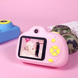 Cute Portable 2.0" LCD Mini Camera Dual Cameras 8.0MP Kids Children Digital Camera Pink