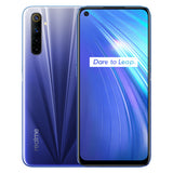 REALME 6 Global Version 4GB 128GB 6.5Inch Moblie Phone Helio G90T Octa Core 64MP Quad Camera Cellphone 430mAh 30W EU Charger blue