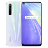 REALME 6 Global Version 4GB 128GB 6.5Inch Moblie Phone Helio G90T Octa Core 64MP Quad Camera Cellphone 430mAh 30W EU Charger white