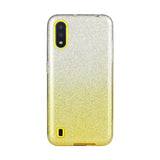 For Samsung A10/A50/A30S/A70/A20S Phone Case Gradient Color Glitter Powder Phone Cover with Airbag Bracket green