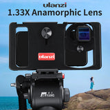 Ulanzi 17mm Universal 1.33X Anamorphic Phone Lens for iPhone Xs Max X Huawei P20 Pro Mate Movie Shooting Film Making Phone Lens  black