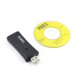 Video Capture Card USB 2.0 Port HD 1 Way 1080P Mini Video Capture Acquisition Card for Computer black