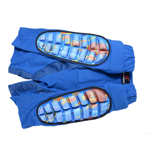 Kids Boys Girls 3D Protection Hip EVA Paded Short Pants Protective Gear Guard Pad Ski Skiing Skating Snowboard   Blue M