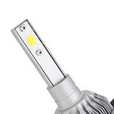 LED Car Headlight Bulbs - H1 Interface, COB Chip, 6500K White Light, 3800 Lumen Each, 36W Lights, Plug And Play, 80M Range