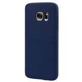 for Samsung S7 Cute Candy Color Matte TPU Anti-scratch Non-slip Protective Cover Back Case Navy