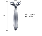 Face-lift Roller Massager Y Shape Roller Massager Face Massage Instrument Beauty Tool  Silver_13.2*4.5*2.8cm