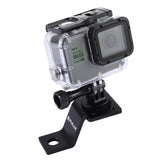 PULUZ Aluminum Alloy Motorcycle Fixed Holder Mount Tripod Adapter for Go Pro 5 Session Silver