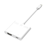 Professional HDMI Cable Adapter for Apple interface 8Pin to HDMI Digital AV Converter for iPad iPhone iOS 11 10 red