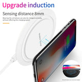 For Samsung S10+/e S8/S9 Plus Fast Wireless Charger 10W Quick Charging Pad Mat white