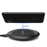 For Samsung S10+/e S8/S9 Plus Fast Wireless Charger 10W Quick Charging Pad Mat black