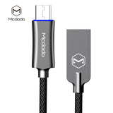 MCDODO Knight Series Auto Disconnect QC 3.0 Quick Charge Micro USB Cable Grey 1.5M