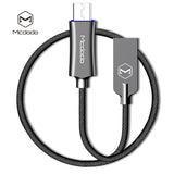 MCDODO Knight Series Auto Disconnect QC 3.0 Quick Charge Micro USB Cable Grey 1.5M