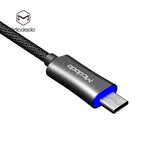 MCDODO Knight Series Auto Disconnect QC 3.0 Quick Charge Micro USB Cable Grey 1.5M