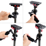 HD2000 Handheld Camera Stabilizer - Adjustable Mounts + Counter Weights, 53-78.5cm, 5-8kg Weight Bearing Capability