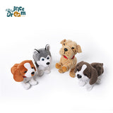 Kids Electric Walking Dog Cute Plush Puppy with Music Barking Function Recognition Educational Toy Husky