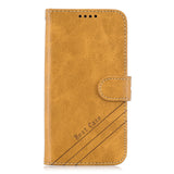 For Redmi Note 8T/Redmi 8/Redmi 8A Case Soft Leather Cover with Denim Texture Precise Cutouts Wallet Design Buckle Closure Smartphone Shell  red