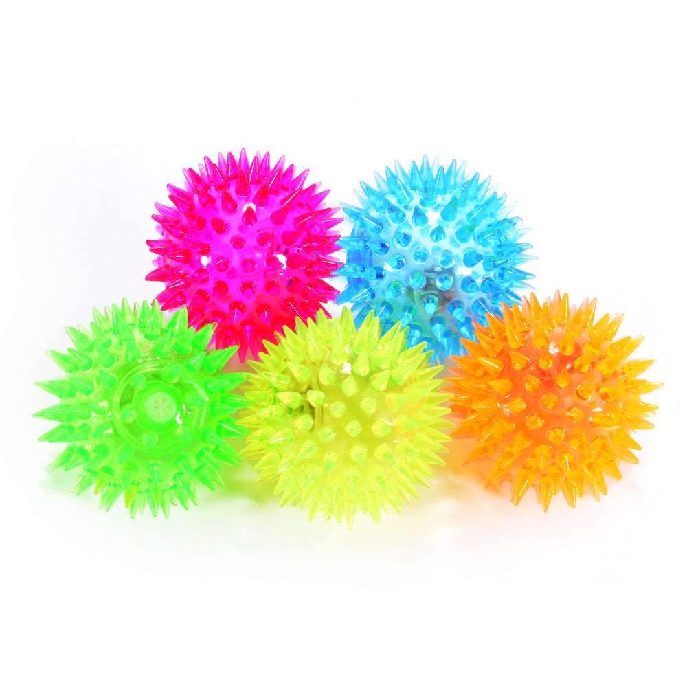 Elastic Spike Ball with LED flash light up for fun/Games with Fastening Strap1VM1