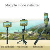 Smart Single Axis Stabilizer Stand Shockproof Head Selfie Camera Tripod Phone Stand white