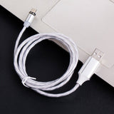 Three Colors Lighting Streamer Magnetic Suction Data Cable 360 Degree Magnetic Suction Data Line Apple interface