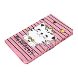 For Samsung T580 PU Laptop Protective Case with Front Snap Color Painted Smart Stay Cover  owl