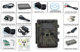 Game Camera With Rechargeable Battery + Solar Panel "SolarTrail" - 1080p HD video, PIR Motion Detection, MMS View