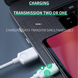 SIMU 1M Android Flash Phone Charging Cable With USB Charging Plug For Huawei Oppo white_conventional