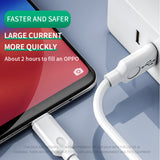 SIMU 1M Android Flash Phone Charging Cable With USB Charging Plug For Huawei Oppo white_conventional