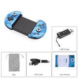 FlyDiGi Wee Mobile Game Controller - Stretchable Handle, Bluetooth Support, Built-in Battery, Anti-Slip Grip (Blue)