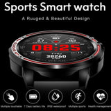 L8 IP68 Waterproof Smart Watch ECG PPG Heart Blood Pressure Multi-Sports Mode Smart Bracelet for IOS Android -Green