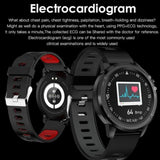 L8 IP68 Waterproof Smart Watch ECG PPG Heart Blood Pressure Multi-Sports Mode Smart Bracelet for IOS Android -Green