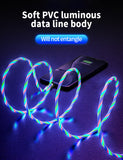 Three Colors Lighting Streamer Magnetic Suction Data Cable 360 Degree Magnetic Suction Data Line Apple interface