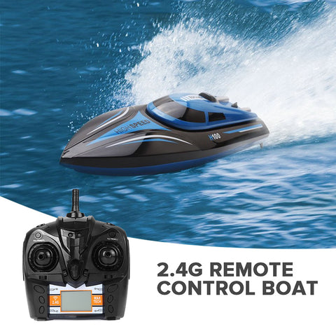 H100 Racing RC Boat - 30km/h, 150M Range, Self-Righting, 4Ch  2.4GHz Wireless Control, 600mAh Battery