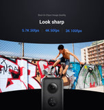 Insta360 ONE X Sports Action Camera 5.7K Video VR 360 for iPhone and Android