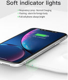 Baseus 2 in 1 Wireless Charger Pad for Apple Watch 4/3/2/1 Fast Wireless Charging for iPhone 8 Xs Max Samsung S9 white