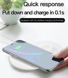 Baseus 2 in 1 Wireless Charger Pad for Apple Watch 4/3/2/1 Fast Wireless Charging for iPhone 8 Xs Max Samsung S9 white