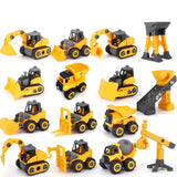 Children Take Apart Construction Educational DIY Engineering Vehicle Toys Gifts for Kids Excavation vehicle