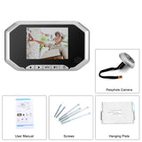 Danmini 720P Video Doorbell - 1/4 Inch CMOS, PIR, 160 Degree Lens, Night Vision,  3.5 Inch Display