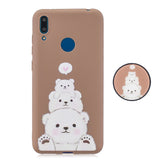 For HUAWEI Y7 2019 Flexible Stand Holder Case Soft TPU Full Cover Case Phone Cover Cute Phone Case 7