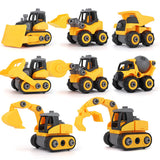 Children Take Apart Construction Educational DIY Engineering Vehicle Toys Gifts for Kids Mixer