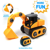 Children Take Apart Construction Educational DIY Engineering Vehicle Toys Gifts for Kids Mixer