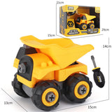 Children Take Apart Construction Educational DIY Engineering Vehicle Toys Gifts for Kids Dump truck