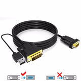 Cabledeconn 2M DVI 24+1 DVI-D Male to VGA Male Adapter Converter Cable for PC DVD Monitor HDTV Without USB