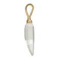 Crystal quartz dagger - Gold